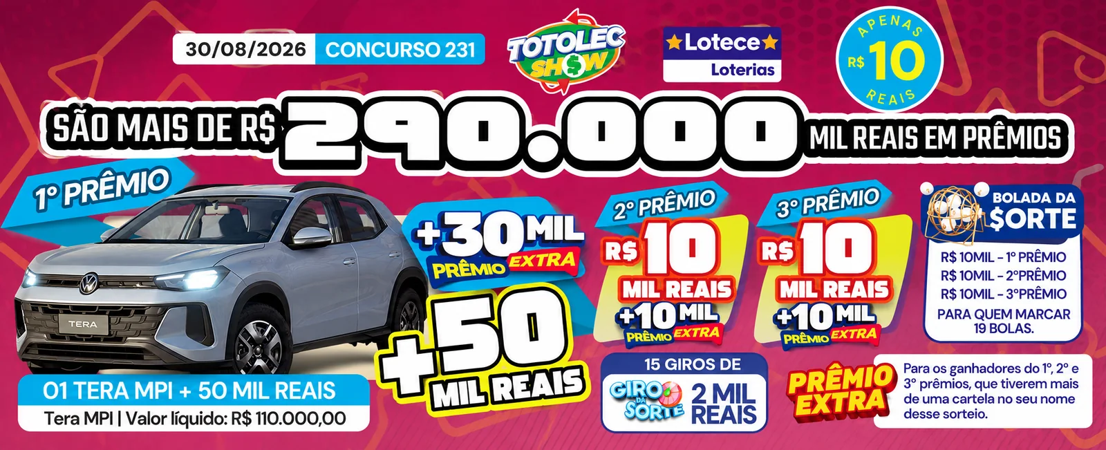 Premiação do concurso 231